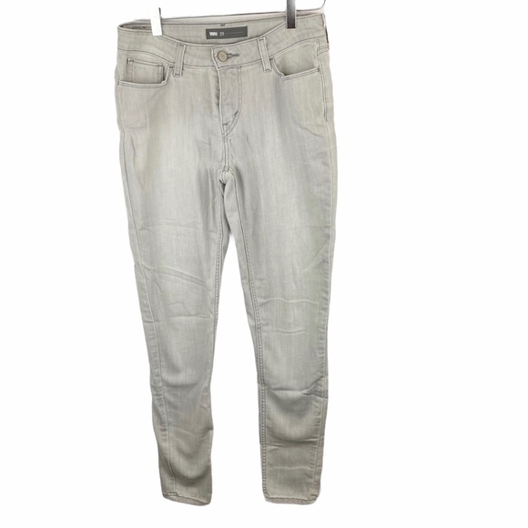 Levi’s Soft Washed Out Grey Engineering Boyfriend Jeans Sz 29 - Picture 2 of 6